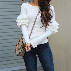 Feleesha Sweater, Cream, M